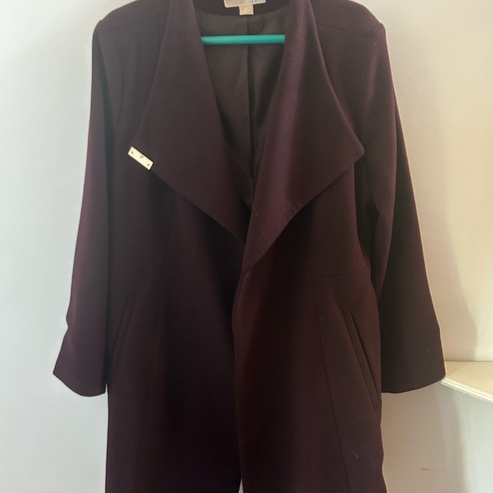 MICHAEL Michael Kors Deep Purple Trench Coat